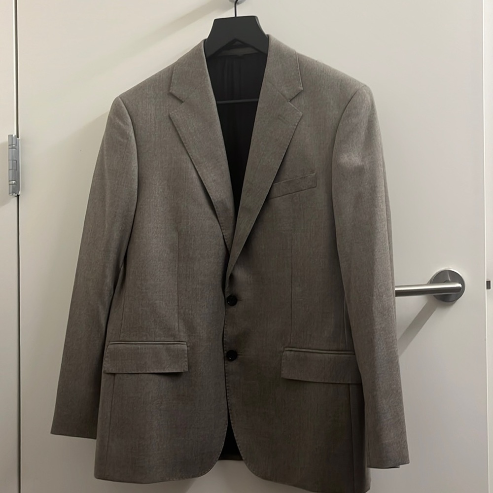J CREW Mens Ludlow Vitale BarberisCanonico flannel jacket Classic fit.Never worn